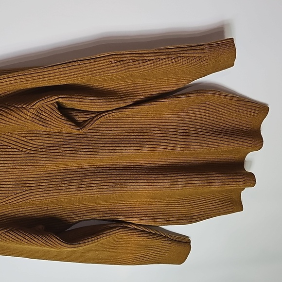 H&M large brown/tan extra long sweater - Picture 3 of 8